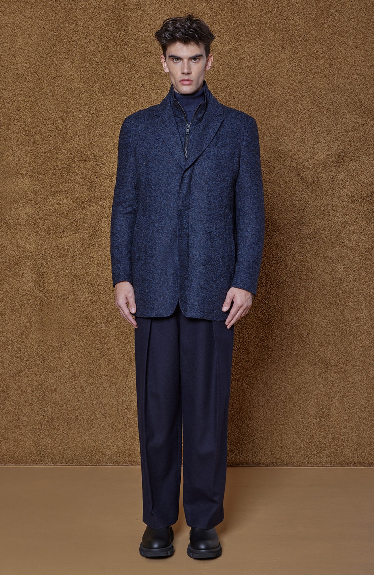 Bowie Navy Herringbone Jacket - MENS - Cardinal of Canada - US - Bowie Navy Herringbone Jacket