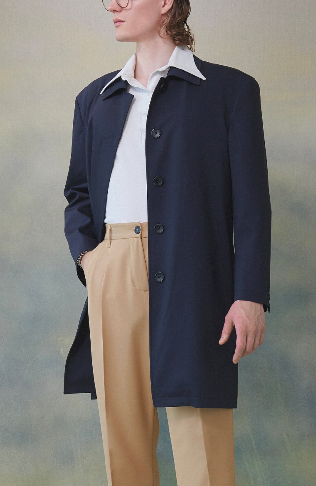 JAX SINGLE BREAST NAVY TOPCOAT - MENS - Cardinal of Canada - US - JAX SINGLE BREAST NAVY TOPCOAT