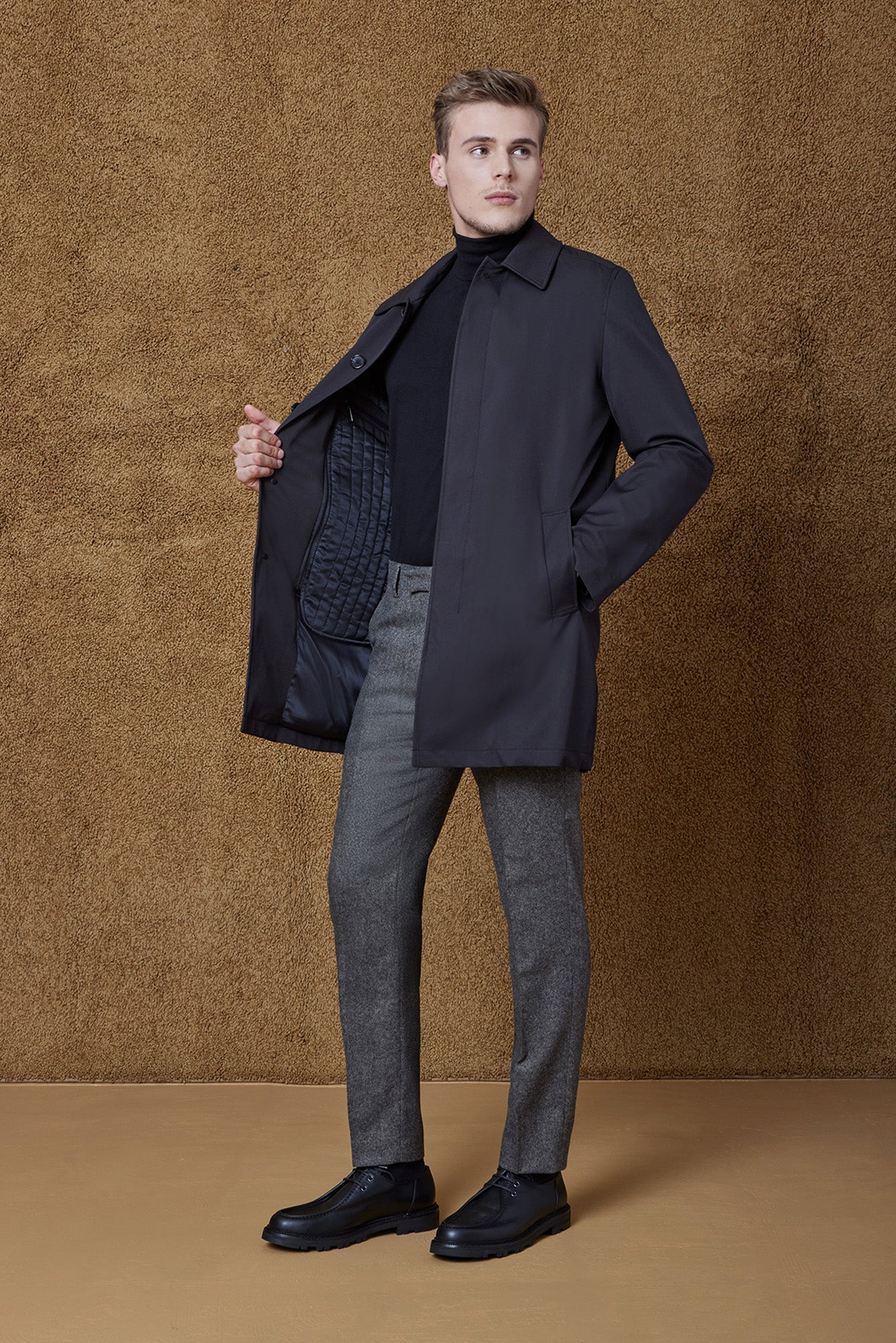 MCCORD RAINCOAT IN BLACK NIGHT - MENS - Cardinal of Canada - US - MCCORD RAINCOAT IN BLACK NIGHT
