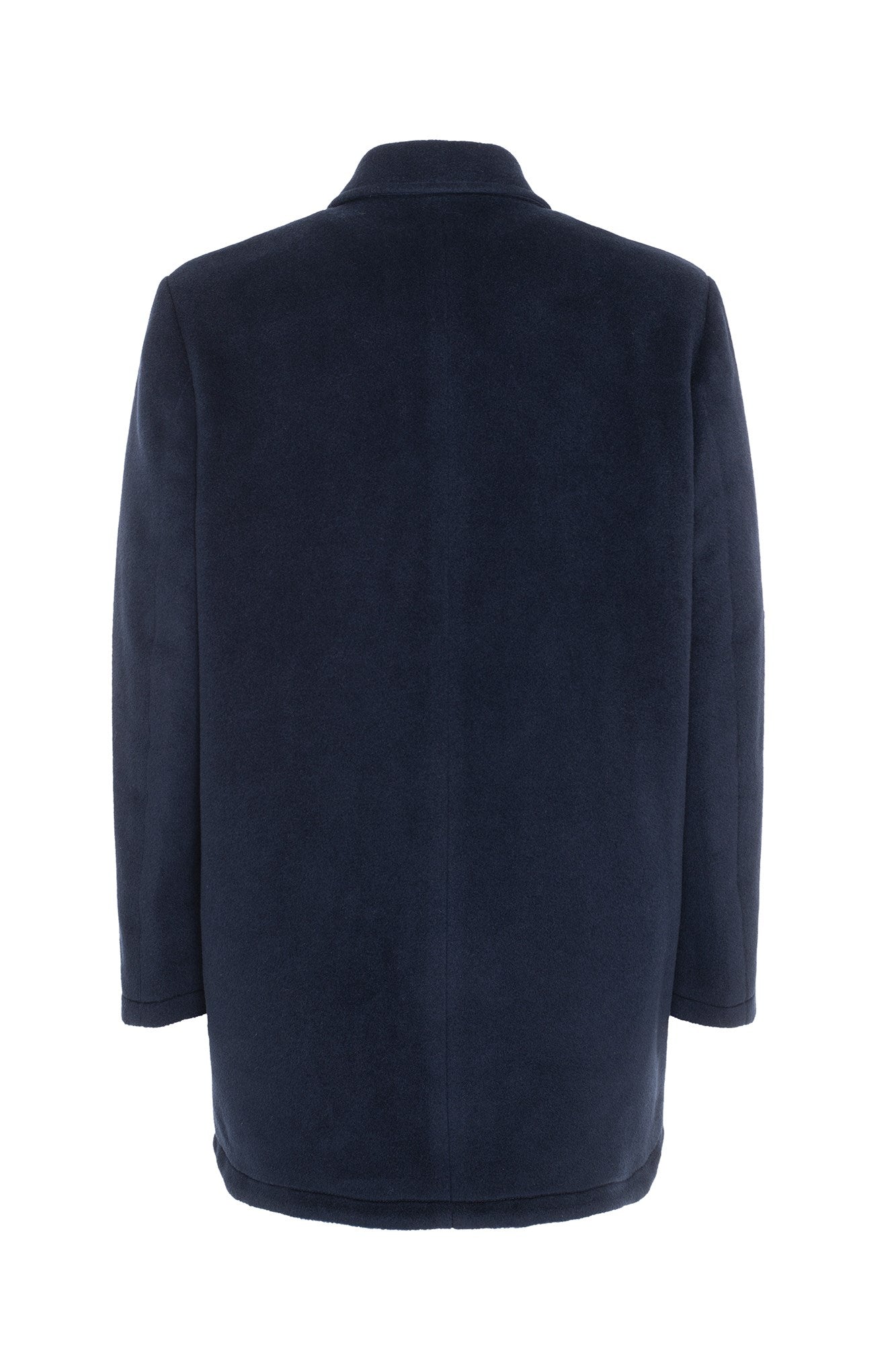 SODA NAVY WOOL TOPCOAT - MENS - Cardinal of Canada-US-Soda - navy wool topcoat 36 inch length