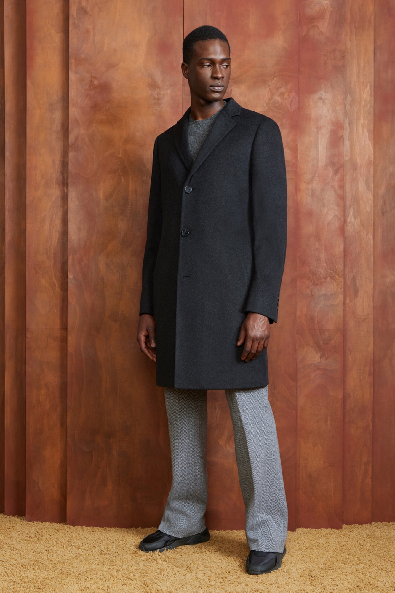 ST-PIERRE BLACK CASHMERE OVERCOAT - Cardinal of Canada-US-ST-PIERRE BLACK CASHMERE OVERCOAT