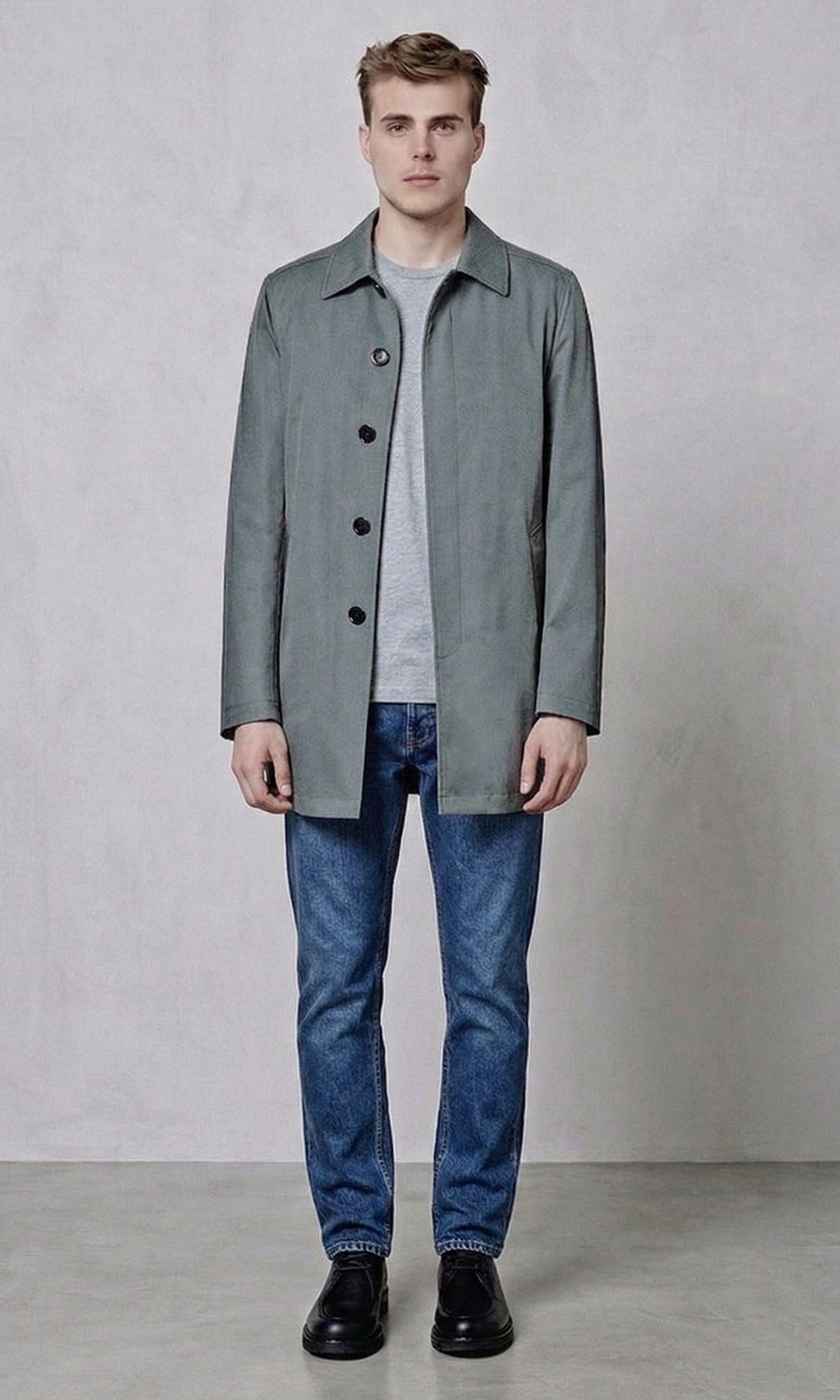 McCord Grey Raincoat With Primaloft Lining