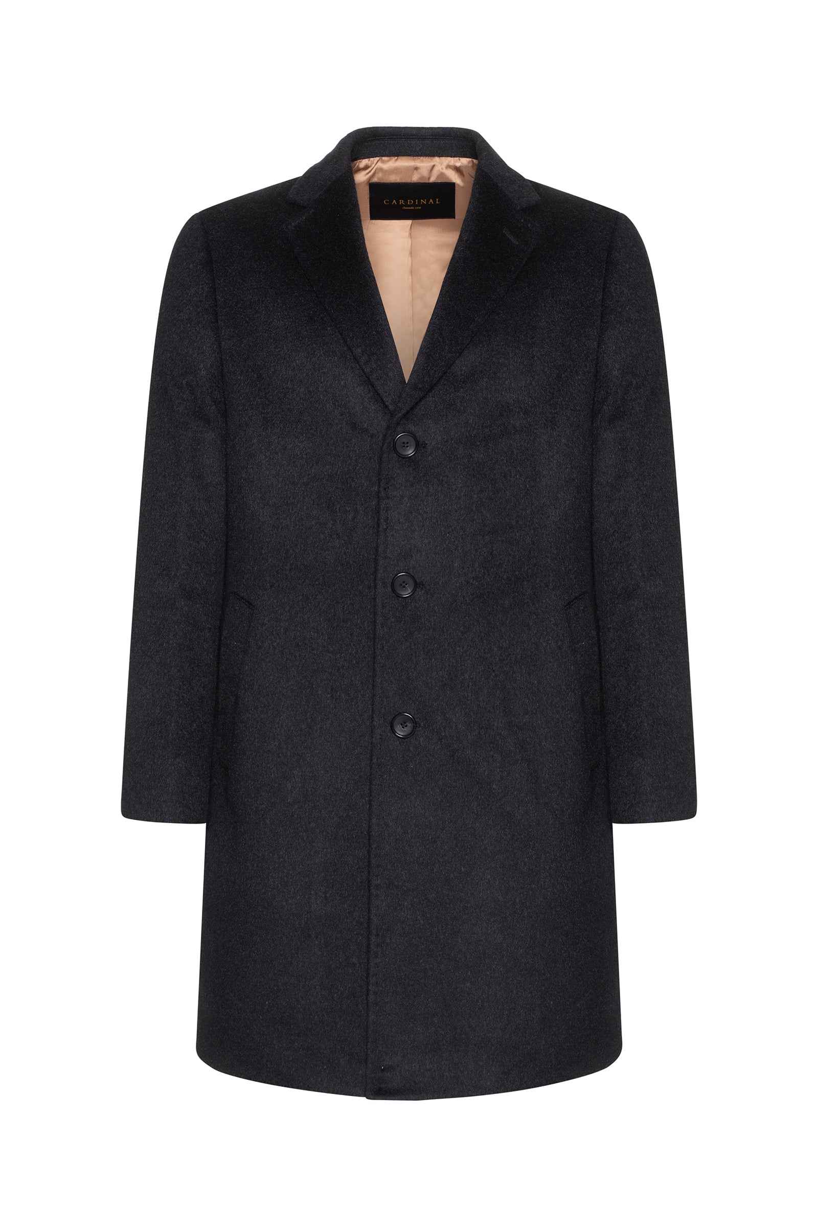 ST-PIERRE Charcoal CASHMERE TOPCOAT