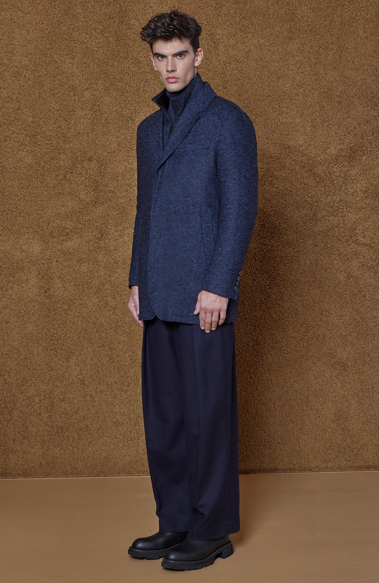 Bowie Navy Herringbone Jacket - MENS - Cardinal of Canada - US - Bowie Navy Herringbone Jacket