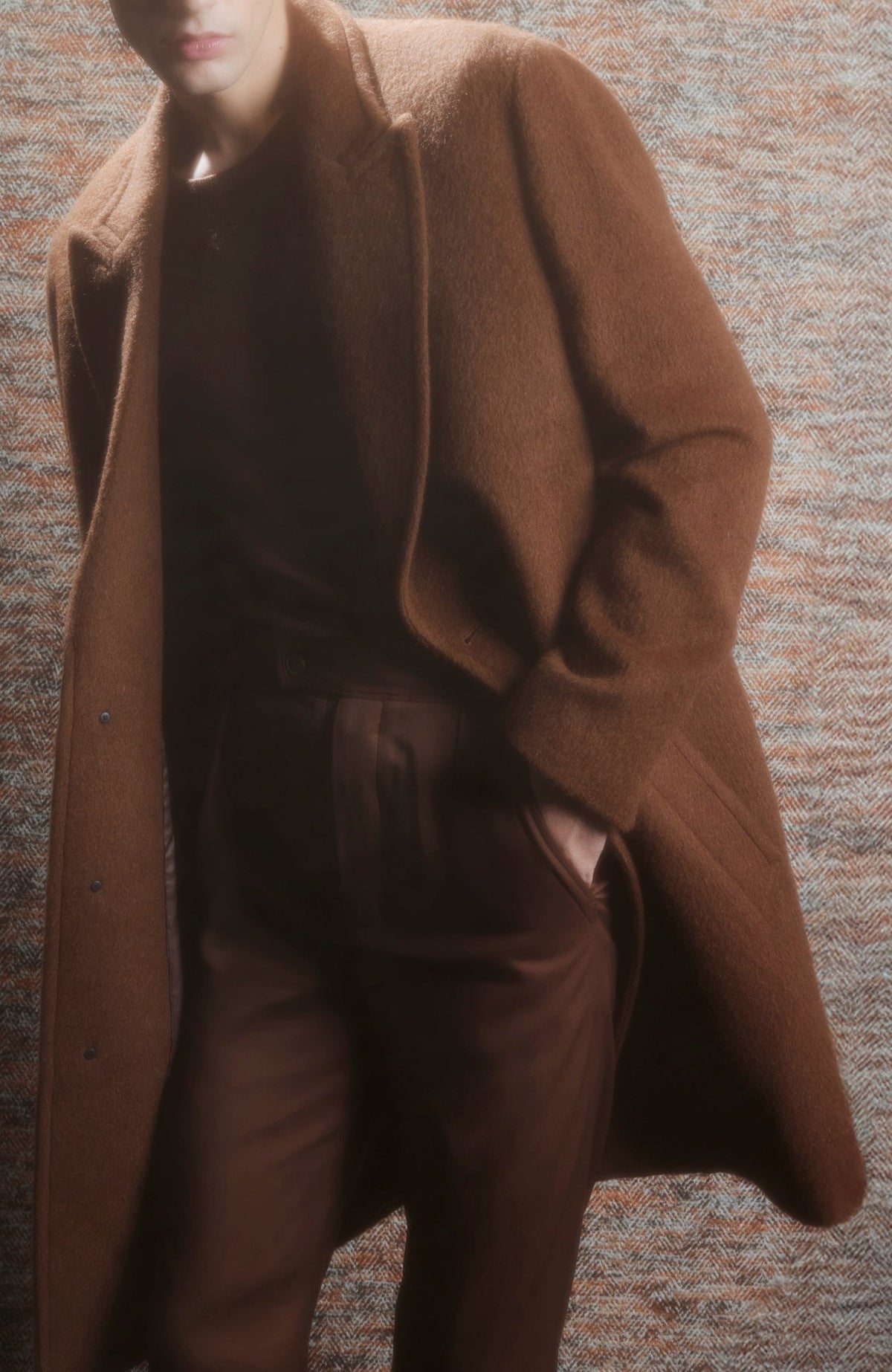 Mercury Wool And Alpaca Blend Topcoat - MENS - Cardinal of Canada-US-Mercury Wool And Alpaca Blend Topcoat