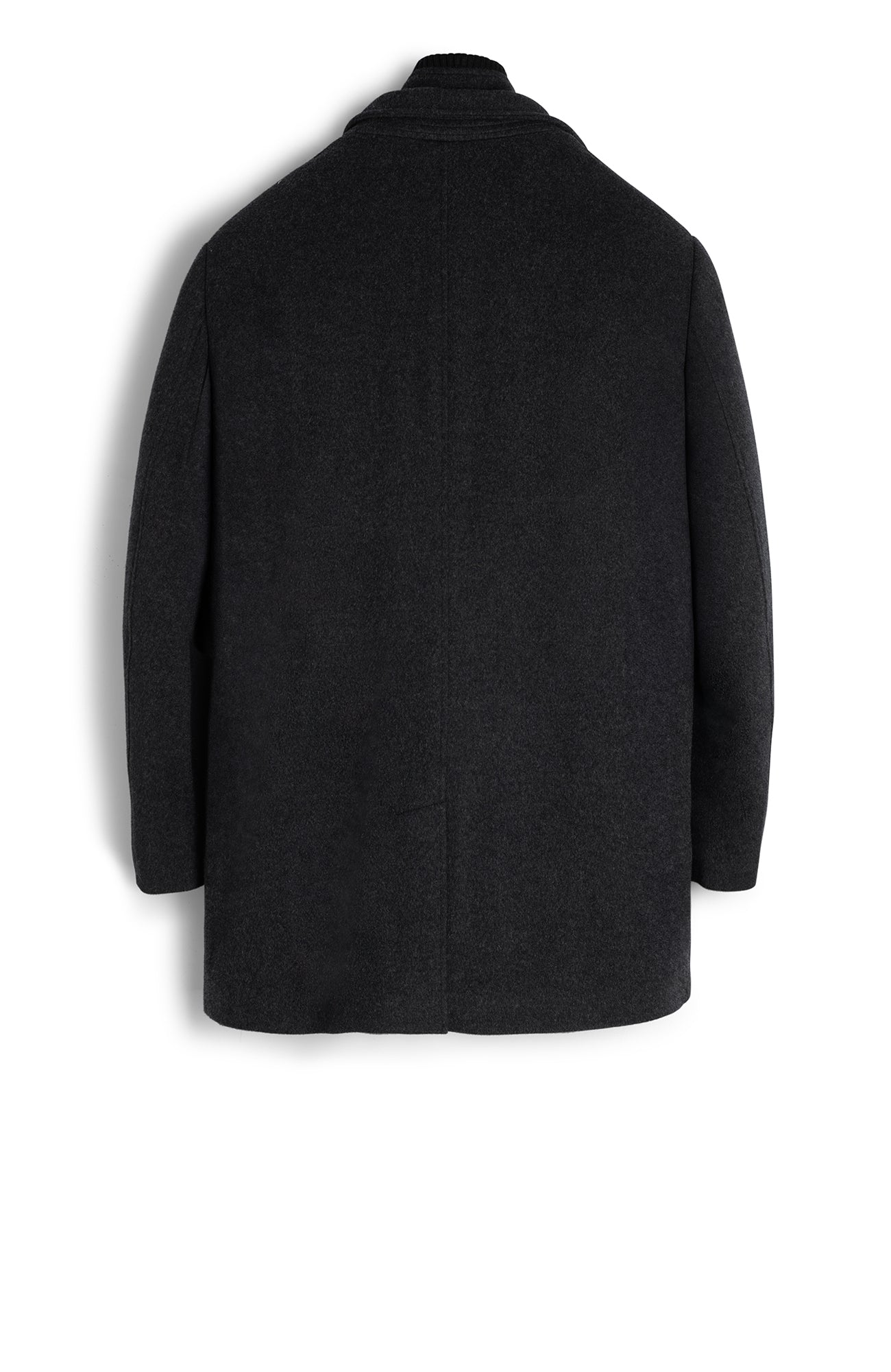 MONT-ROYAL CHARCOAL WOOL & CASHMERE CAR COAT - Cardinal of Canada-US-US-MONT-ROYAL CHARCOAL WOOL & CASHMERE CAR COAT