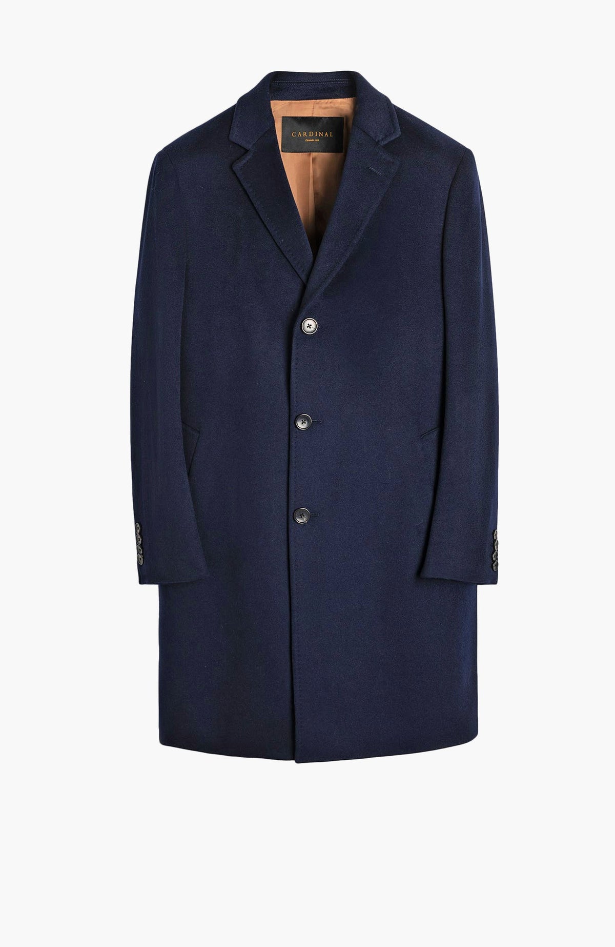 St. Pierre Navy Cashmere Topcoat - Cardinal of Canada-US-St. Pierre Navy Cashmere Topcoat