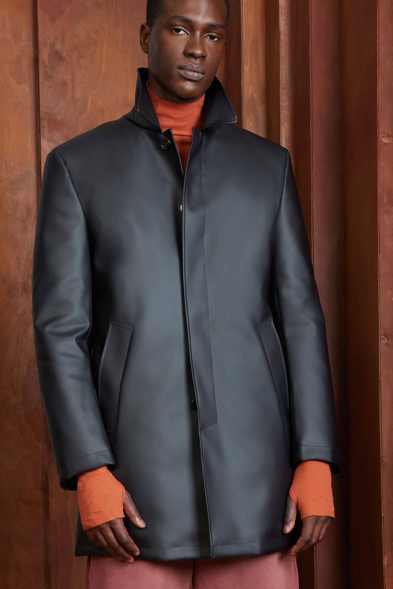 LIMITED EDITION: SCOTTY BLACK TOPCOAT - MENS - Cardinal of Canada-US-SCOTTY BLACK TOPCOAT 36.5 inch length
