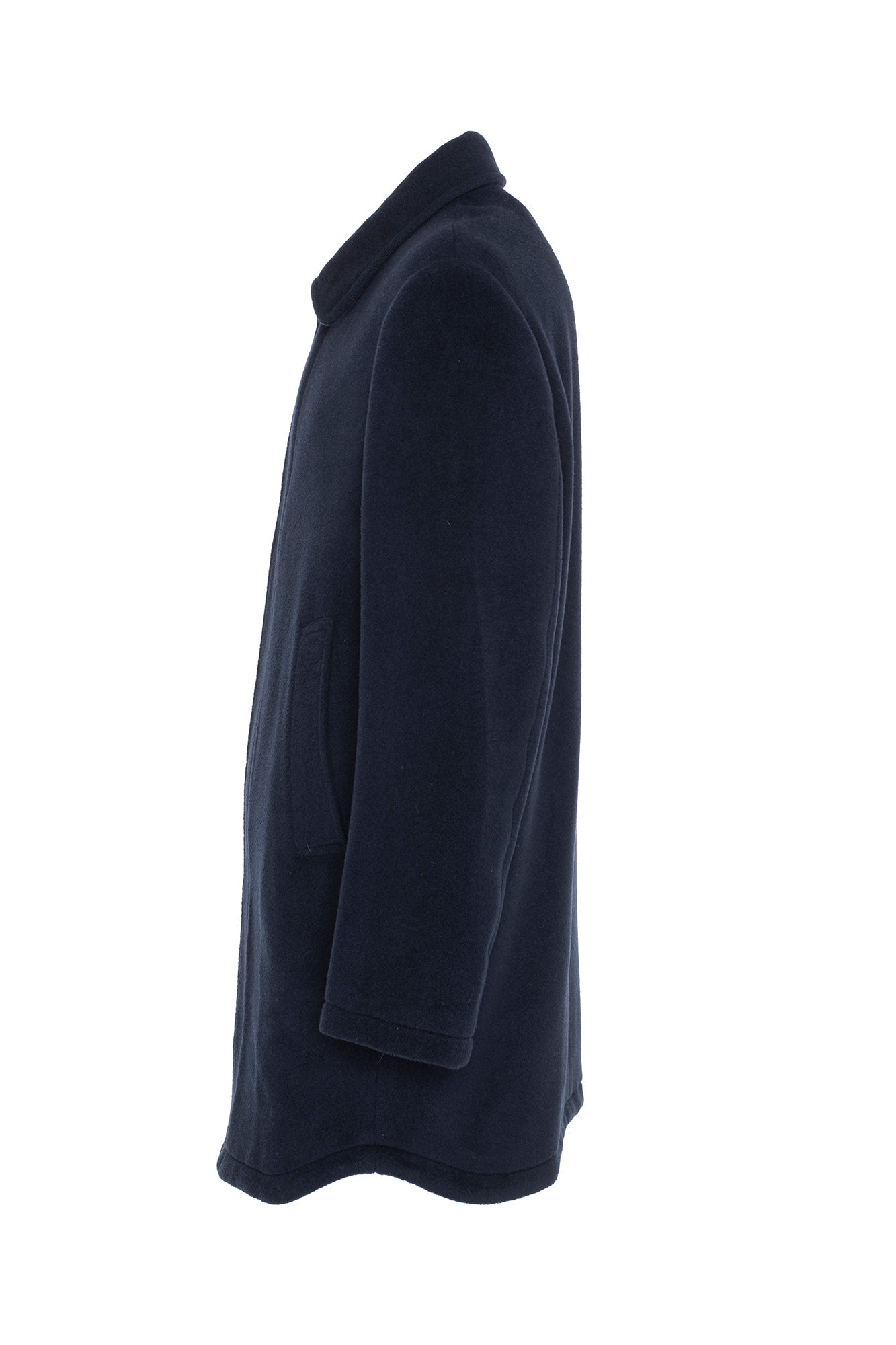 SODA NAVY WOOL TOPCOAT - MENS - Cardinal of Canada-US-Soda - navy wool topcoat 36 inch length